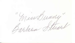 Barbara Stuart autograph