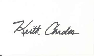 Keith Andes autograph