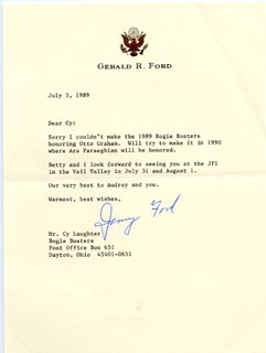 Gerald Ford autograph
