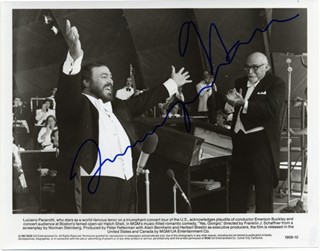 Luciano Pavarotti autograph