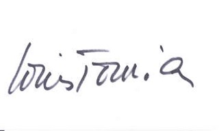 Louis Jourdan autograph