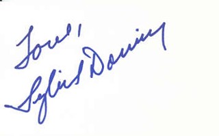 Sybil Danning autograph
