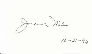 Joanna Miles autograph
