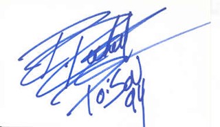 Rikki Rockett autograph