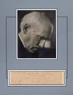 Arturo Toscanini autograph