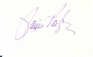 Janis Paige autograph