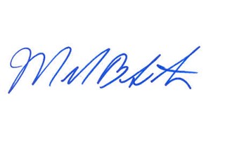 Michael Bailey Smith autograph