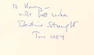 Beatrice Straight autograph