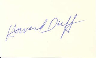 Howard Duff autograph