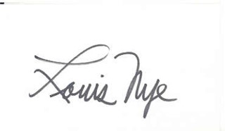 Louis Nye autograph