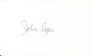 John Agar autograph