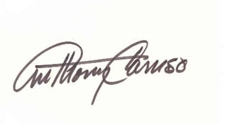 Anthony caruso autograph