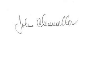 John Chancellor autograph