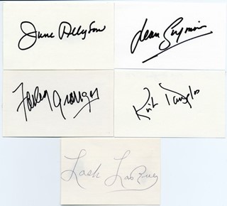 Hollywood Signature Card Lot autograph