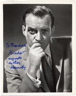 Arthur Kennedy autograph
