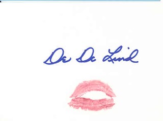 DeDe Lind autograph