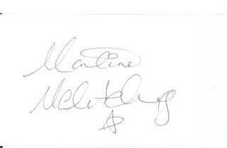 Martine McCutcheon autograph