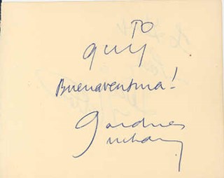 Gardner McKay autograph