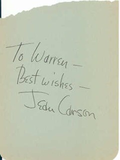 Jean Carson autograph