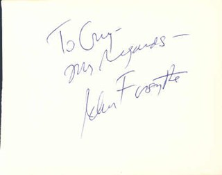 John Forsythe autograph