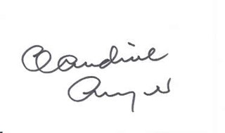 Claudine Auger autograph