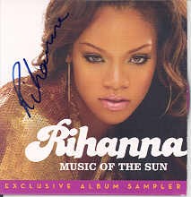Rihanna autograph