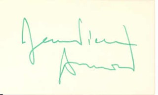 Jean-Pierre Aumont autograph