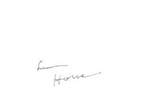 Lena Horne autograph