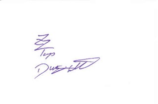 Dusty Hill autograph