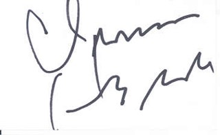 Chrissie Hynde autograph