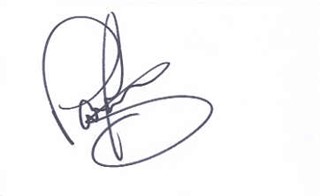 Paul Young autograph