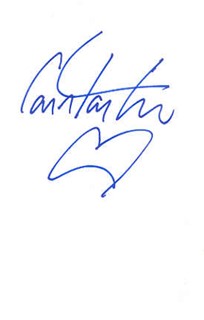 Constantine Maroulis autograph
