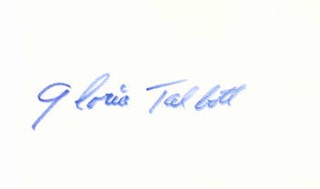 Gloria Talbott autograph