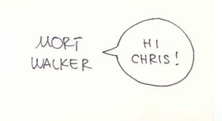 Mort Walker autograph