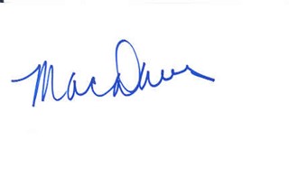 Mac Davis autograph