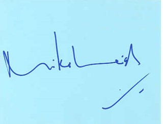 Mike Leigh autograph