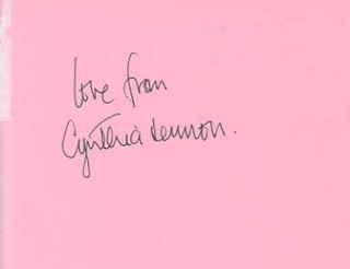 Cynthia Lennon autograph