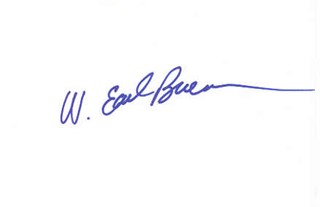 W. Earl Brown autograph