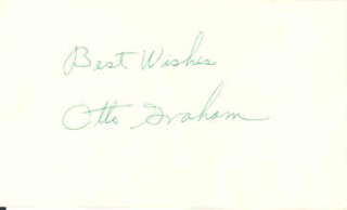 Otto Graham autograph