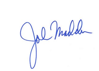 John Madden autograph
