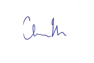 Christopher Nolan autograph