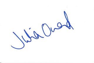 Julia Ormond autograph