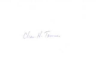 Charles H. Townes autograph