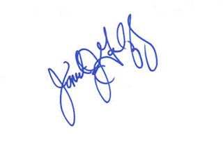 Janet Jones Gretzky autograph