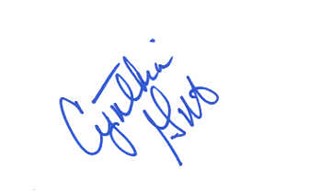 Cynthia Gibb autograph