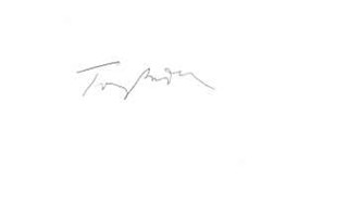 Tony Randall autograph