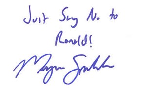 Morgan Spurlock autograph