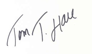 Tom T. Hall autograph