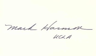Mark Harmon autograph