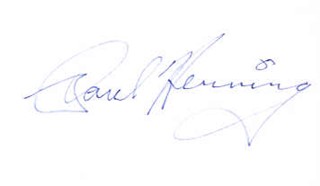 Paul Henning autograph